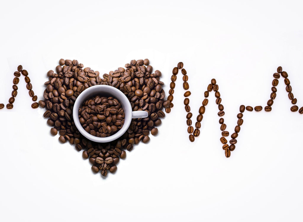 a cup of healthy coffee beans