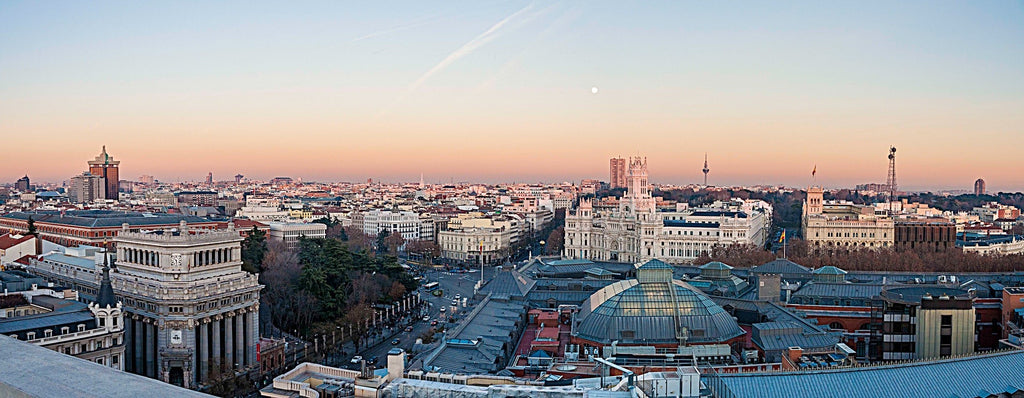 Beautiful View of Madrid Spain