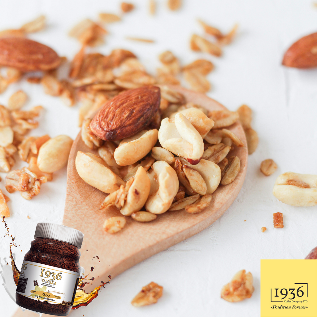 Coffee and granola an energizing combo !