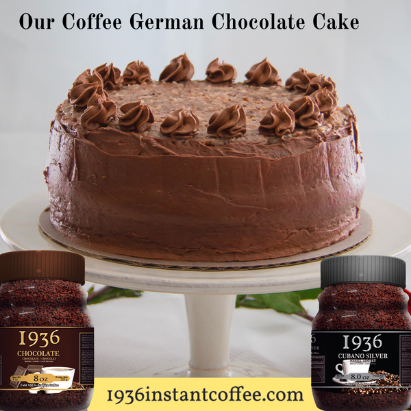Our unique Coffee German Chocolate Cake